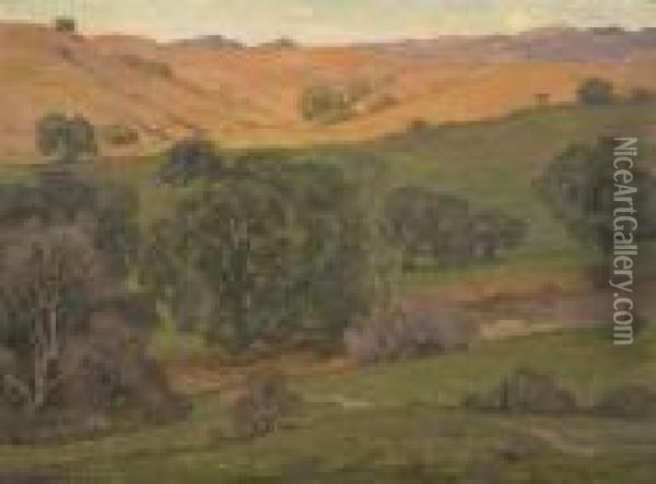 California Landscape Oil Painting - William Wendt