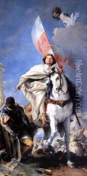 St James the Greater Conquering the Moors 1749-50 Oil Painting - Giovanni Battista Tiepolo