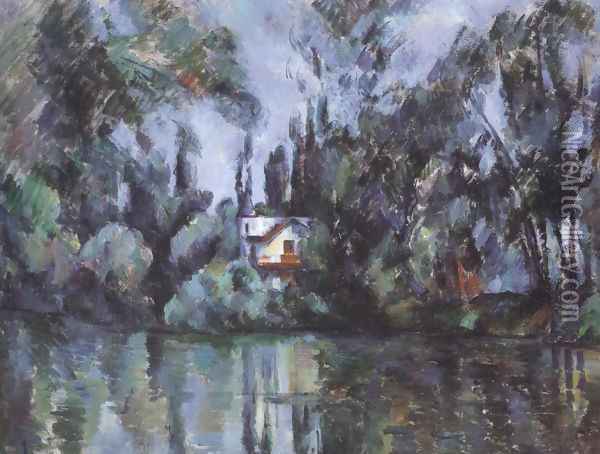 House On The Marne 1888 90 Oil Painting - Paul Cezanne