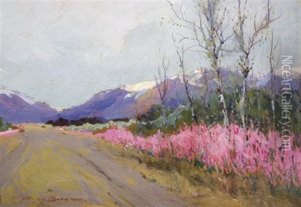 Fireweed Lane Oil Painting - Sydney Mortimer Laurence