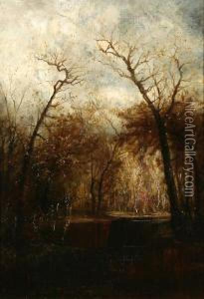 Autumn Landscape Oil Painting - Jervis McEntee