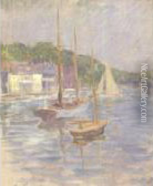Southport Harbor Oil Painting - Edmund William Greacen