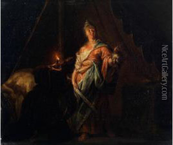 Judith Mit Dem Haupt Des Holofernes Oil Painting - Joseph Conrad Seekatz