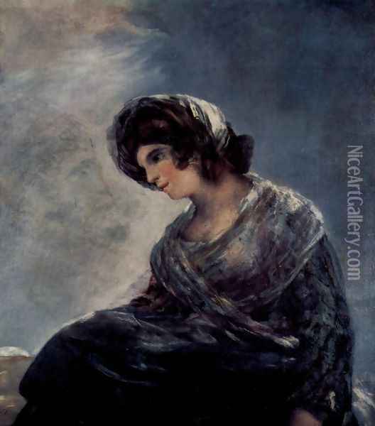 The Milkmaid of Bordeaux Oil Painting - Francisco De Goya y Lucientes