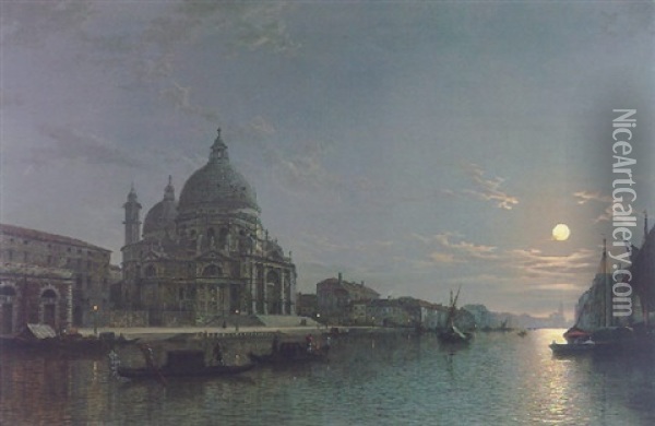 Santa Maria Della Salute, Venice Oil Painting - Henry Pether