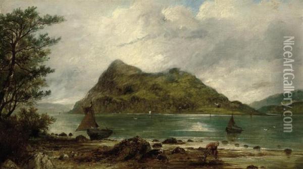 Holy Island Oil Painting - Edward Charles Williams