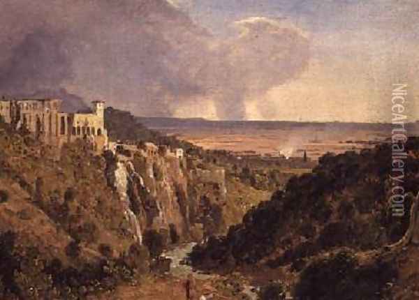 Tivoli and the Countryside Beyond Oil Painting - William James Linton