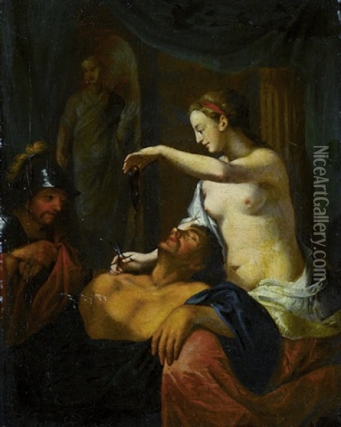 Samson Und Dalia Oil Painting - Gerard de Lairesse