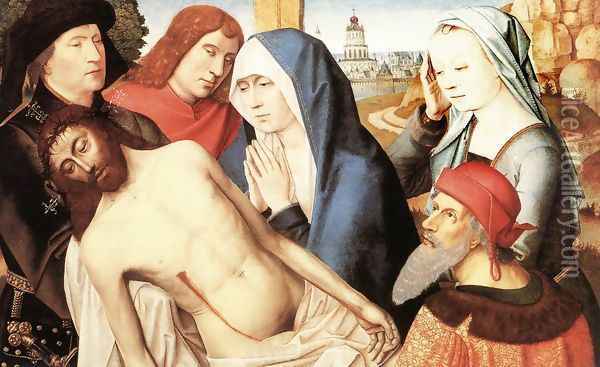 Lamentation 1490s Oil Painting - Master of the Saint Lucy Legend