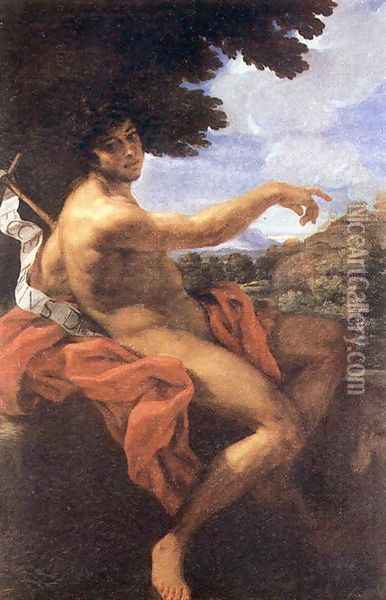 St John the Baptist c. 1676 Oil Painting - Baciccio II