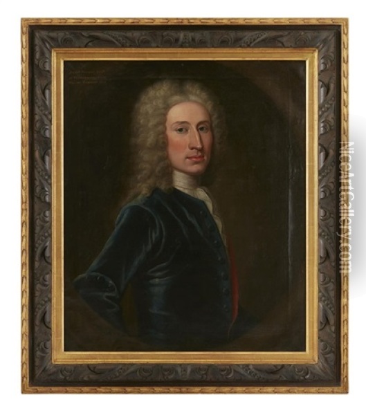 Half Length Portrait Of Archibald Stewart Of Stewart-hall Oil Painting - William Aikman