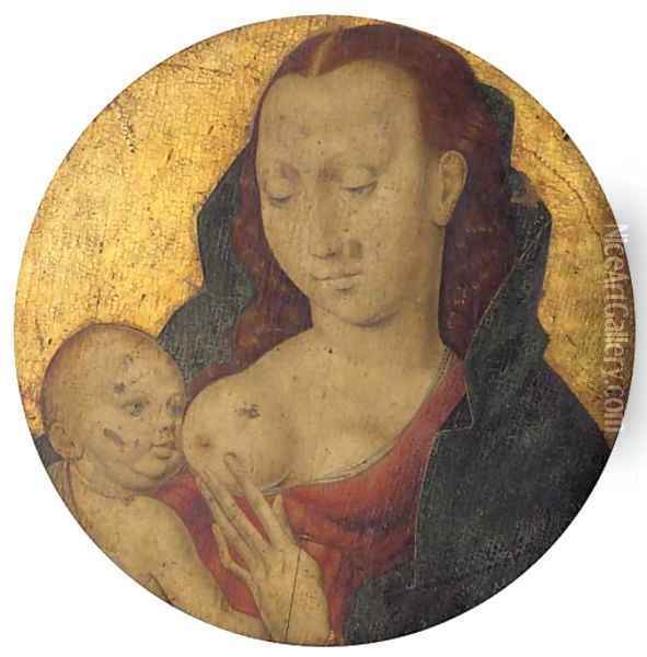 The Virgin and Child 2 Oil Painting - Dieric the Elder Bouts