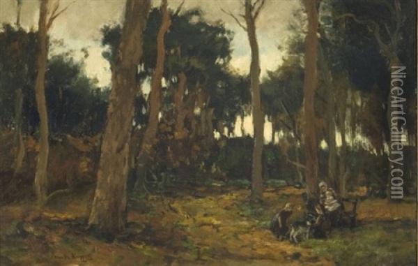 In The Woods Oil Painting - Cornelis Kuypers