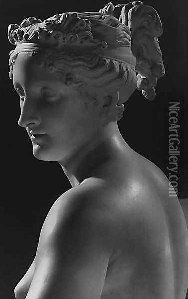 Venere Vincitrice [detail] (or Pauline Bonaparte as Venus) Oil Painting - Antonio Canova