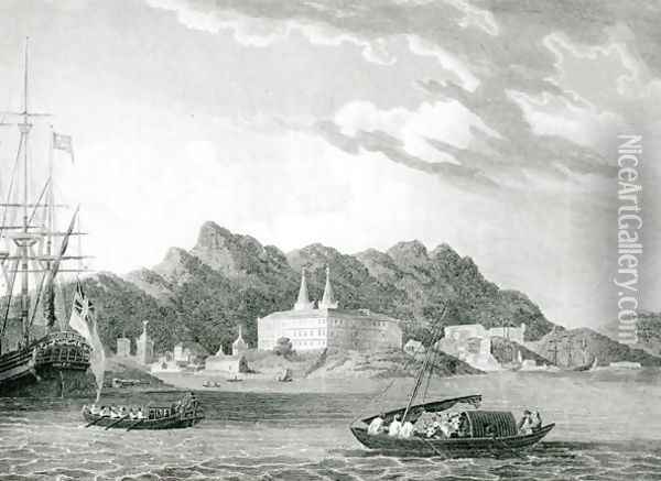Harbour of Rio Janiero, with the Benedictine Monastery Oil Painting - William Wilson