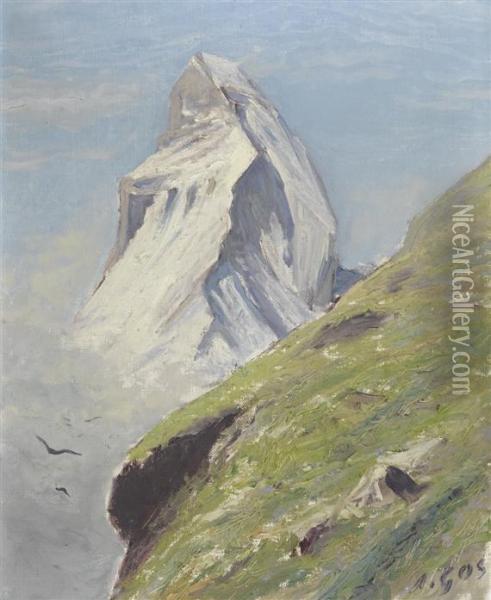 The Matterhorn Oil Painting - Albert H. Gos