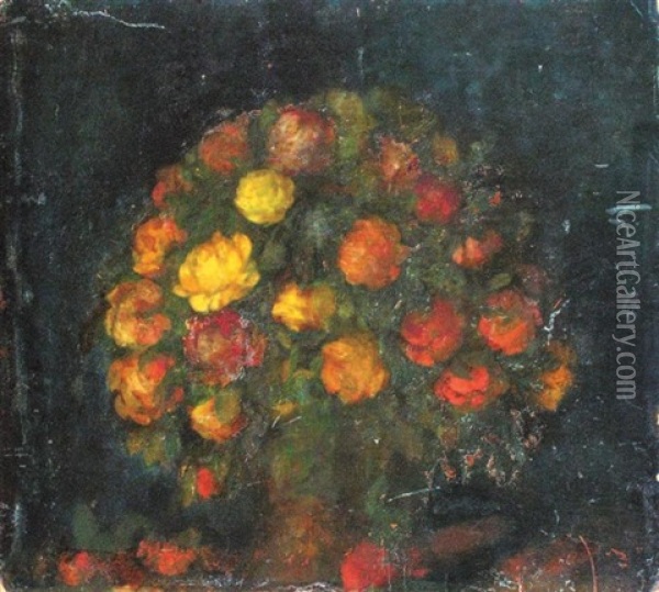 Fleurs Oil Painting - Nikolai Nikolaevich Sapunov