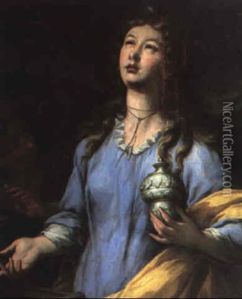 The Penitent Magdalen Oil Painting - Pietro Dandini