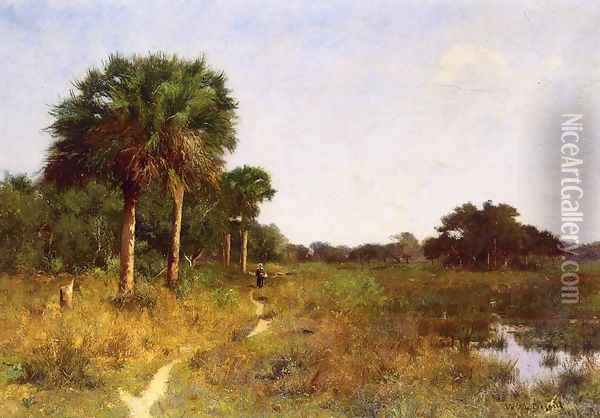 Midwinter in Florida Oil Painting - William Lamb Picknell