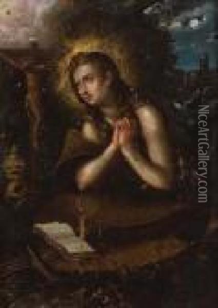 Maddalena Penitente Oil Painting - Giacomo (or Jacopo) Tarchiani