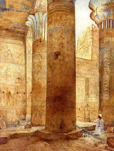 Temple of Philae, Nubia Oil Painting - Henry Roderick Newman