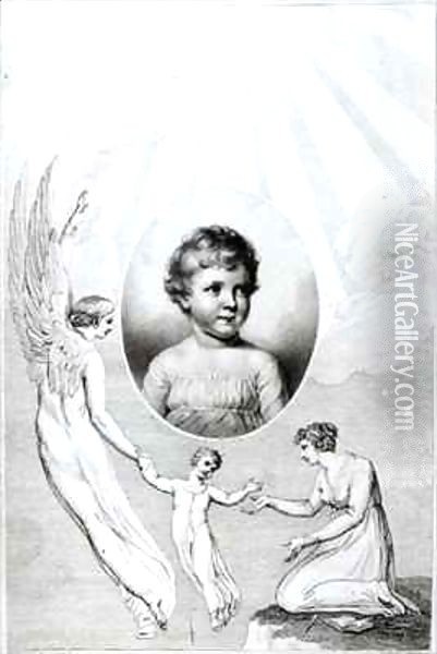 Mary Wollstonecraft Shelley (1797-1851) as a child Oil Painting - William Blake