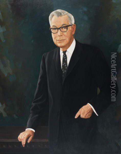 Portrait Of Sen. Mccutcheon Oil Painting - T. Fuller