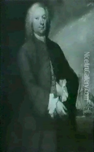 Portrait Of Thomas Hawes Oil Painting - Joseph Highmore