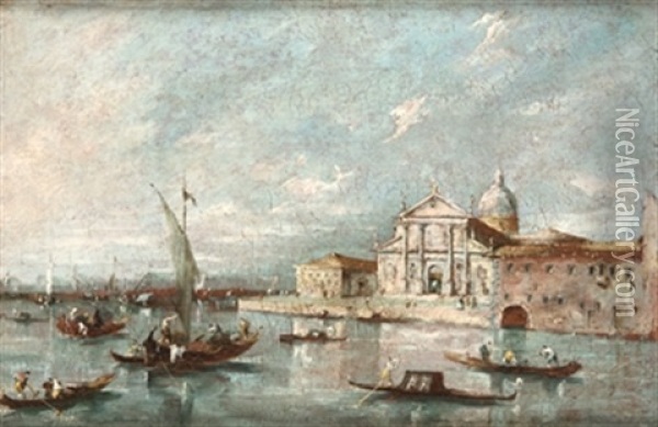 Vista De Venecia Oil Painting - Giacomo Guardi