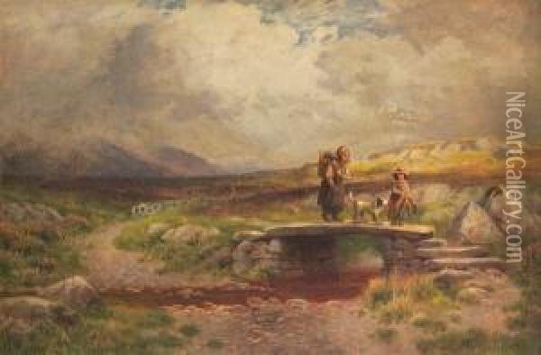 Shepherds Oil Painting - Peter Ghent