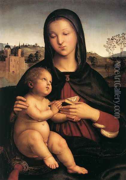 Madonna And Child Oil Painting - Raphael