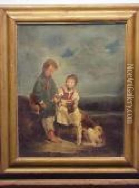 The Little Dead Bird Oil Painting - George Morland