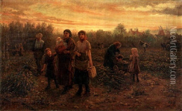 The Return Oil Painting - Arthur Verey