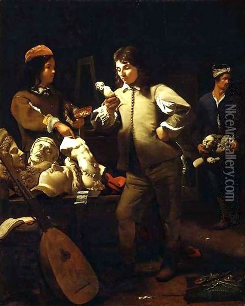 In the Studio Oil Painting - Michael Sweerts