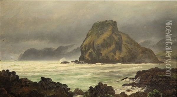Piha And Untitled (verso) Oil Painting - Charles Blomfield