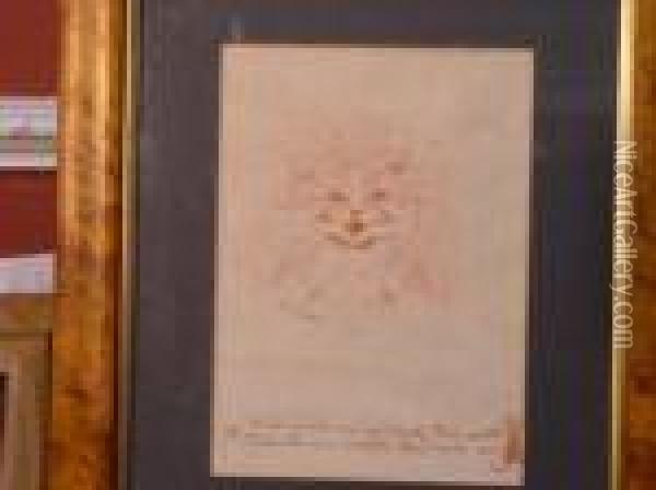 Those With Feelings Wondrous Kind Can Love Withkittens Even Blind Oil Painting - Louis William Wain