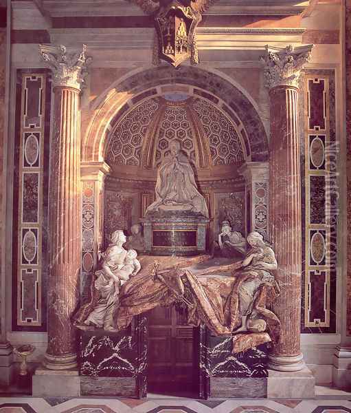 Tomb of Pope Alexander VII Oil Painting - Gian Lorenzo Bernini