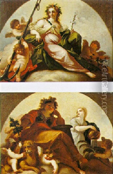 Allegoria Della Fortezza Oil Painting - Fedele Fischetti