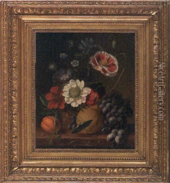 Floral Still Life Oil Painting - Johannes (Jan) Reekers