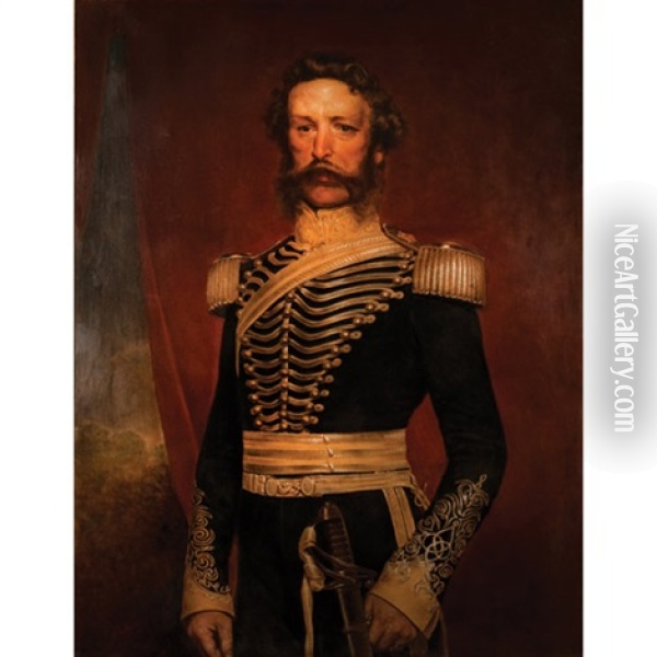 Portrait Of Lieutenant-colonel George Taylor Denison Ii Oil Painting - George Theodore Berthon