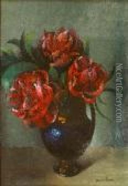 Bouquet De Fleurs Oil Painting - Pierre Hode