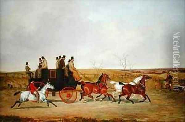 Horse and Carriage Oil Painting - David of York Dalby