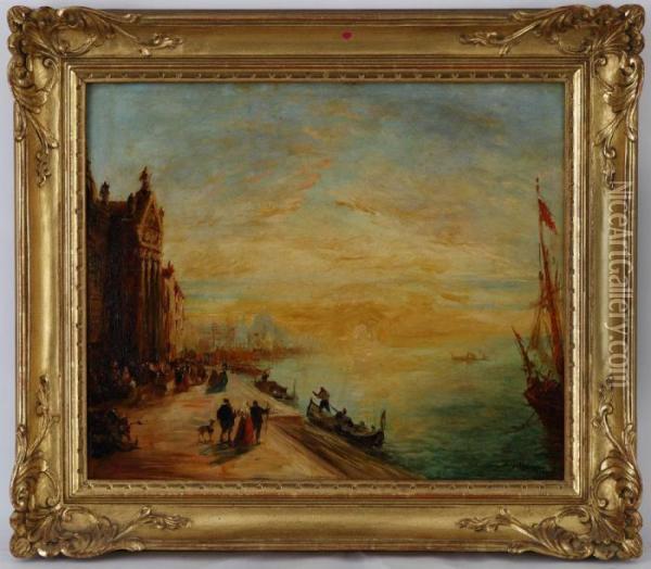 Venise, San Giorgio Oil Painting - Felix Ziem