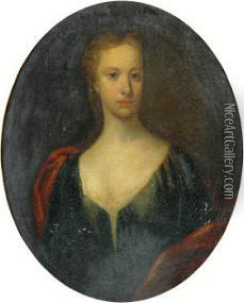 Mrs Alexander Bayne, Nee Mary Bruce Carstairs Oil Painting - William Aikman