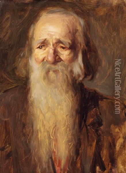 Portrat Eines Bartigen Mannes Oil Painting - Wilhelm Dachauer