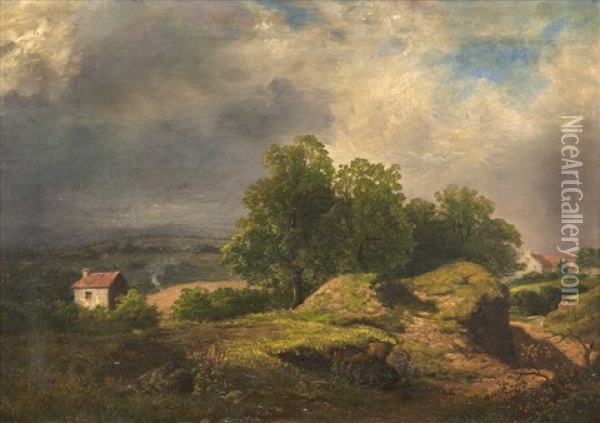 View Near Maidenhead. (1836) Oil Painting - James Stark
