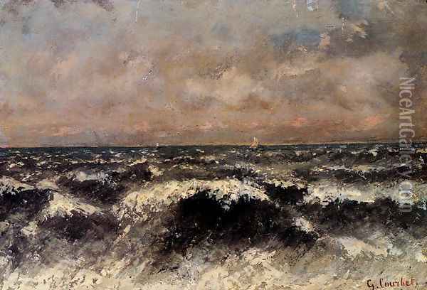 Marine Oil Painting - Gustave Courbet