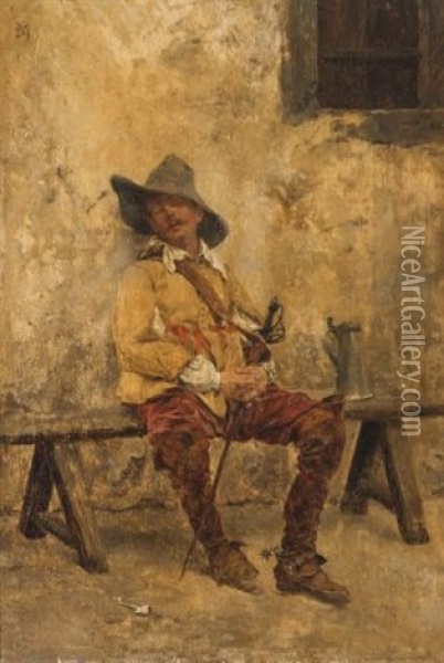 Midday Rest Oil Painting - Ernest Meissonier