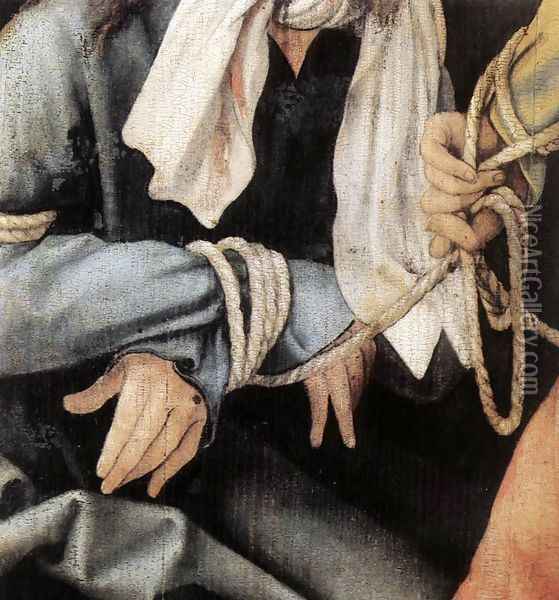 The Mocking of Christ (detail 3) 1503 Oil Painting - Matthias Grunewald (Mathis Gothardt)