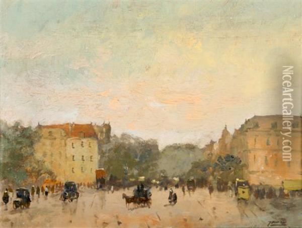 Paris Street Scene Oil Painting - Joaquin Miro